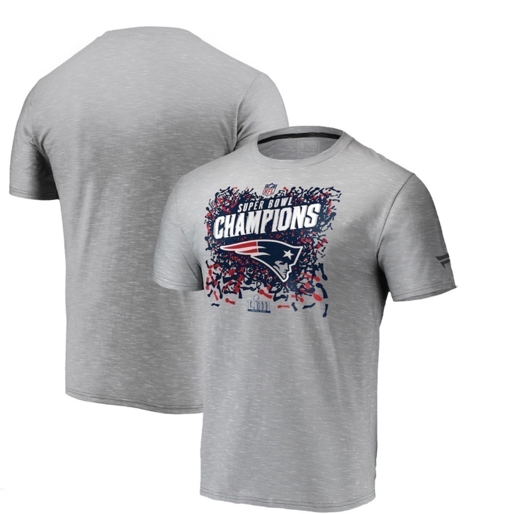New England Patriots NFL Pro Line Fanatics Super Bowl LIII Champions T-Shirt 4XL